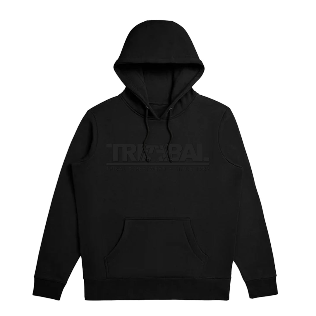 BLACK RUBBER FONT - Pullover Hoodie