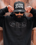 BLACK RUBBER OVAL - Pullover Hoodie